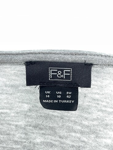 42 Beden gri Renk PreLoved Kısa Elbise %70 İndirimli.