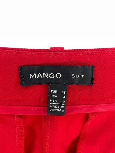 36 Beden kırmızı Renk Mango Kumaş Pantolon %70 İndirimli.
