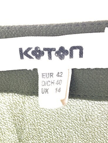 42 Beden haki Renk Koton Bluz %70 İndirimli.