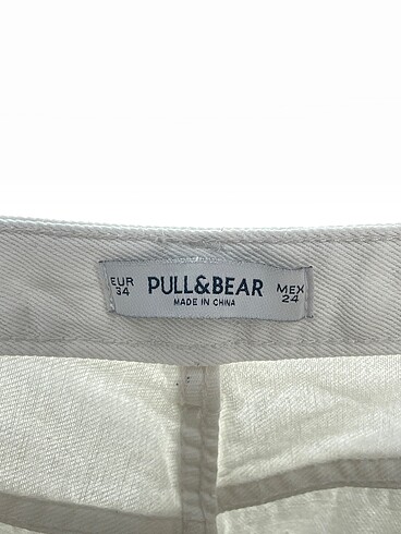 34 Beden beyaz Renk Pull and Bear Jean / Kot %70 İndirimli.