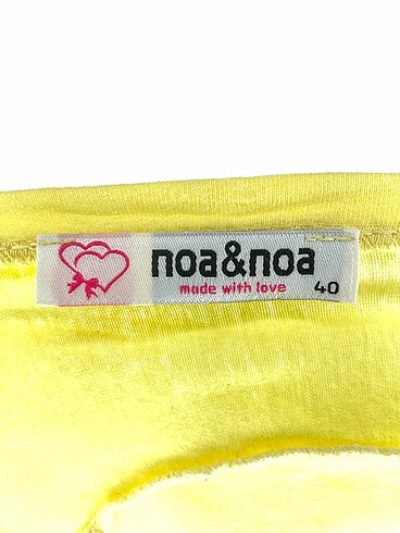 40 Beden sarı Renk Noa&Noa T-shirt %70 İndirimli.