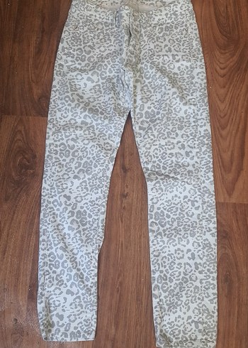 Leopar Desenli Kadın Kumaş Pantolon