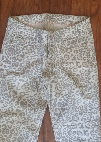 Diğer Leopar Desenli Kadın Kumaş Pantolon