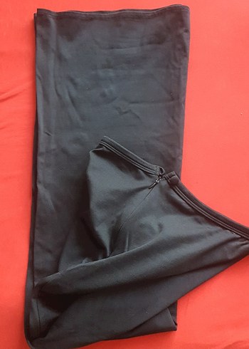 Siyah Uzun Drapeli Kadın Etek - Görsel 5