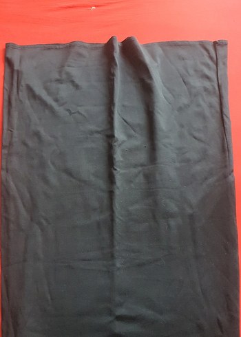 Siyah Uzun Drapeli Kadın Etek - Görsel 2