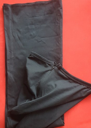 Siyah Uzun Drapeli Kadın Etek - Görsel 6