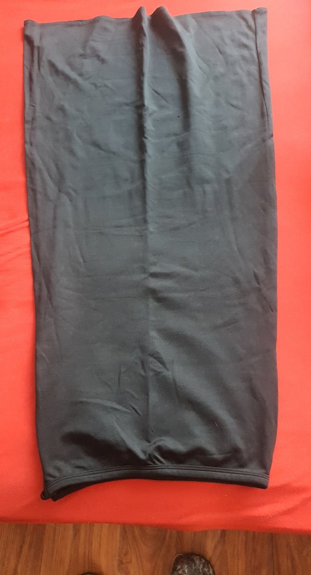 Siyah Uzun Drapeli Kadın Etek - Görsel 3