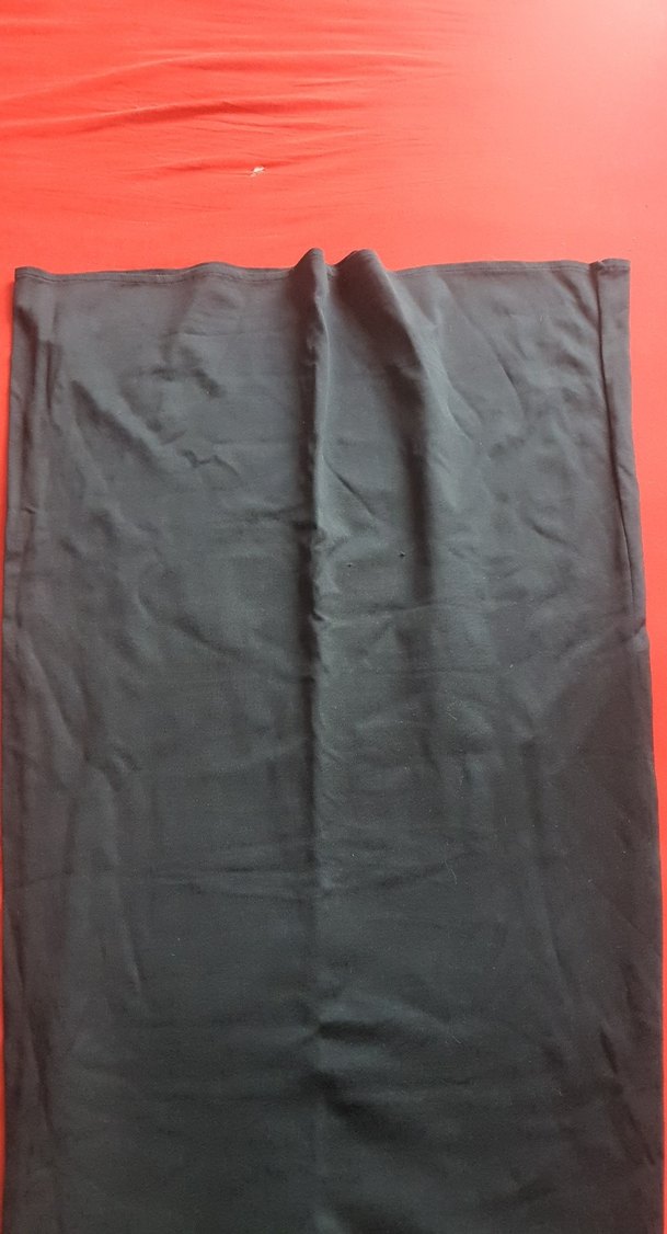 Siyah Uzun Drapeli Kadın Etek - Görsel 2