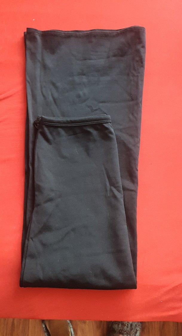 Siyah Uzun Drapeli Kadın Etek - Görsel 4