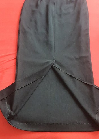 Siyah Midi Kalem Etek Fermuarlı - Görsel 5