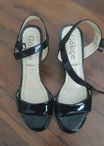 Siyah Rugan Stiletto Topuklu Kadın Ayakkabı - Görsel 9