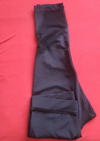 Siyah Kadın Spor Tayt, Midi Boy, Elastik - Görsel 6