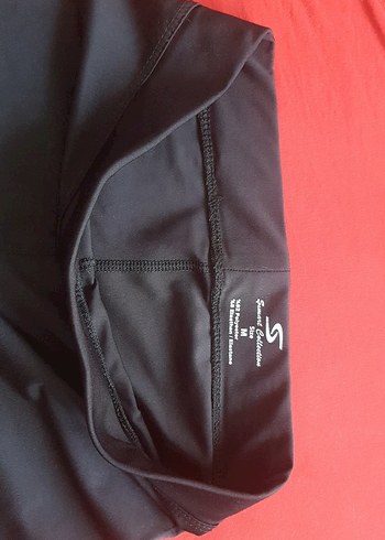 Siyah Kadın Spor Tayt, Midi Boy, Elastik - Görsel 3