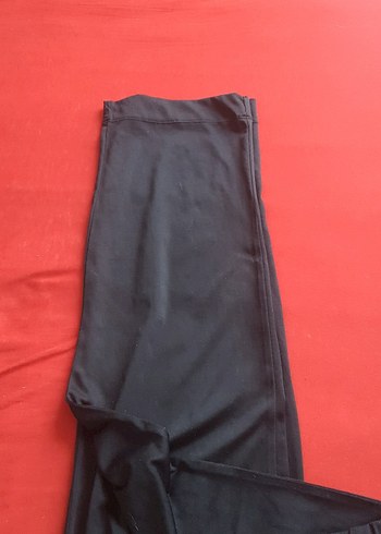 Siyah Kadın Spor Kumaş Pantolon - Görsel 6