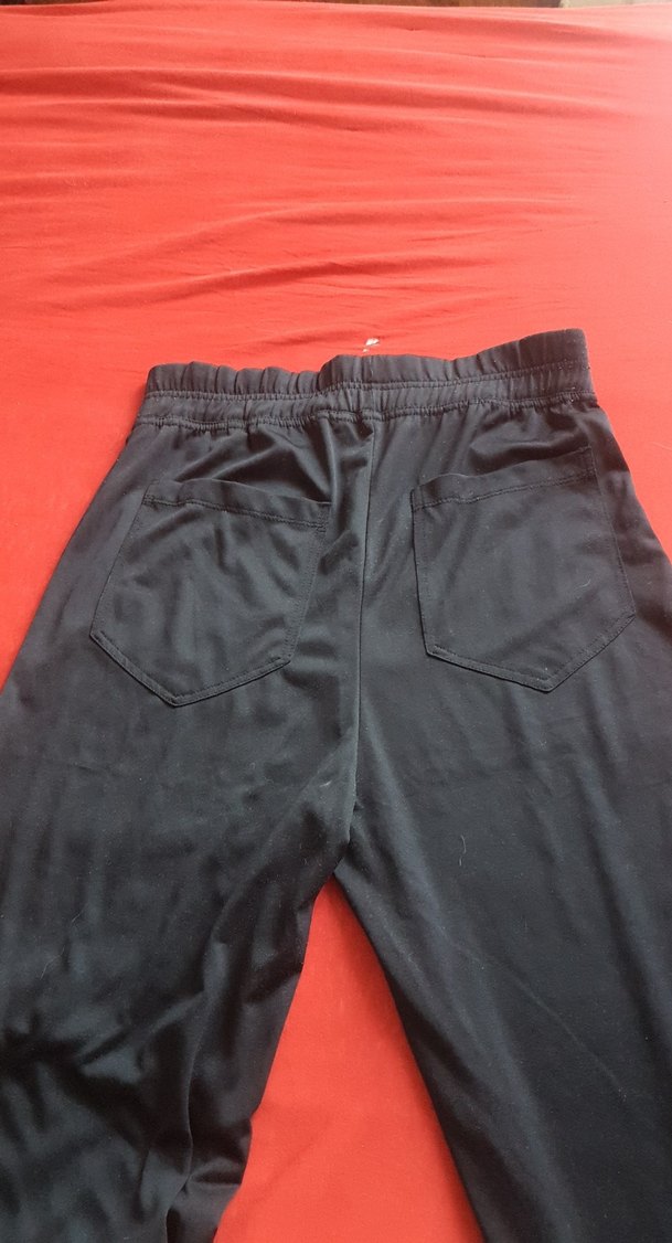 Siyah Kadın Spor Kumaş Pantolon - Görsel 2