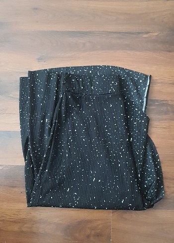 Siyah Drapeli Uzun Kadın Midi Etek - Görsel 6