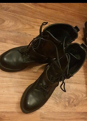 Siyah az topuklu bot - Görsel 7