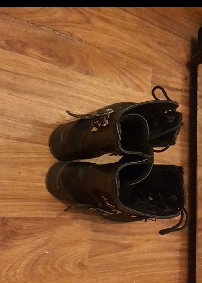 Siyah az topuklu bot  - Görsel 2