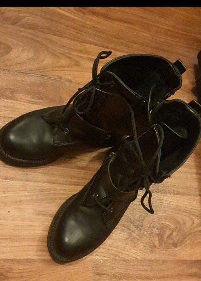 Siyah az topuklu bot  - Görsel 4