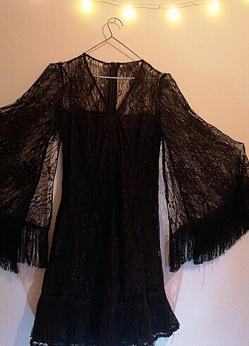xs Beden Koton Party Wear Siyah Elbise