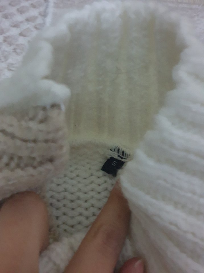 Rahat Kesim Çok Renkli Boğazlı Kadın Kazak - Görsel 2