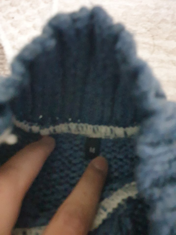 Renkli Yüksek Yaka Örgü Kadın Kazak - Görsel 2