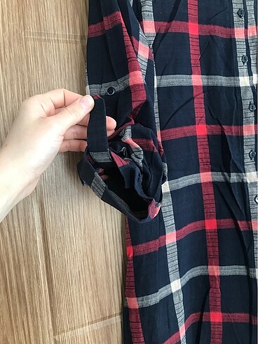 38 Beden lacivert Renk Koton Gömlek Elbise