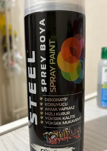 Gümüş Renkli Hızlı Kuruyan Sprey Boya - Görsel 3