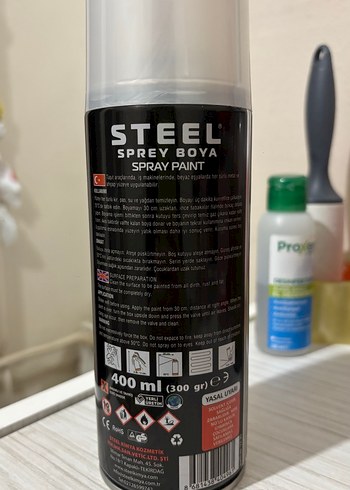 Gümüş Renkli Hızlı Kuruyan Sprey Boya - Görsel 2