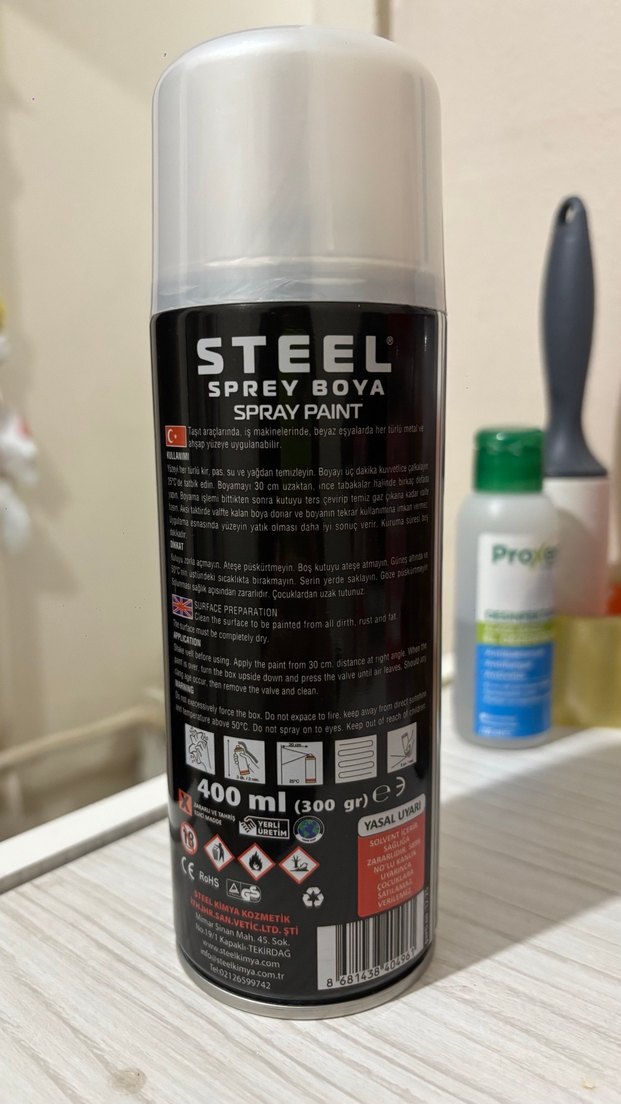 Gümüş Renkli Hızlı Kuruyan Sprey Boya - Görsel 2