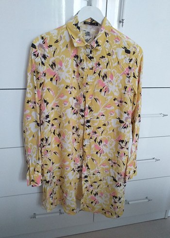 LC Waikiki Sarı Desenli Uzun Kollu Gömlek