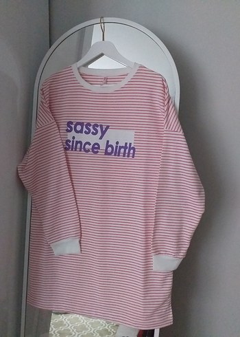 Pembe Çizgili  Uzun Kollu - Görsel 2