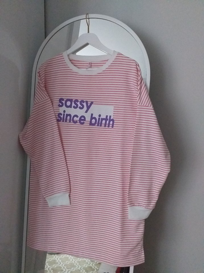 Pembe Çizgili  Uzun Kollu - Görsel 2