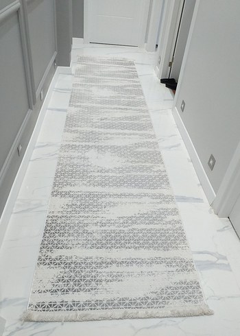 Gri Beyaz Çağdaş Halı - Görsel 4