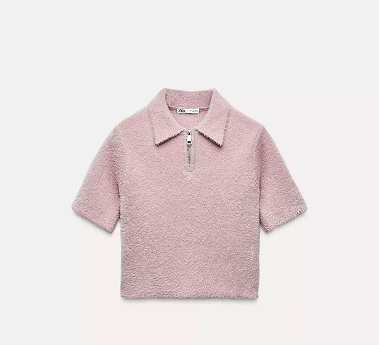 Zara suni kürk polo üst