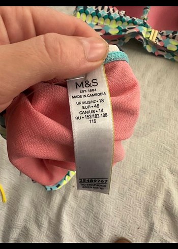 Pastel Çok Renkli Bağcıklı Bikini - Görsel 8