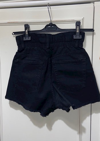 Bershka Siyah Jean şort kot - Görsel 4