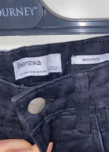 Bershka Siyah Jean şort kot - Görsel 2