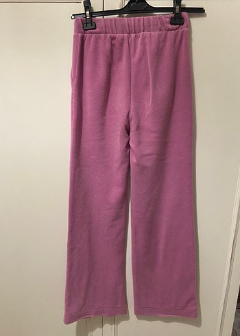 Pembe peluş ikili eşofman takımı - Görsel 5