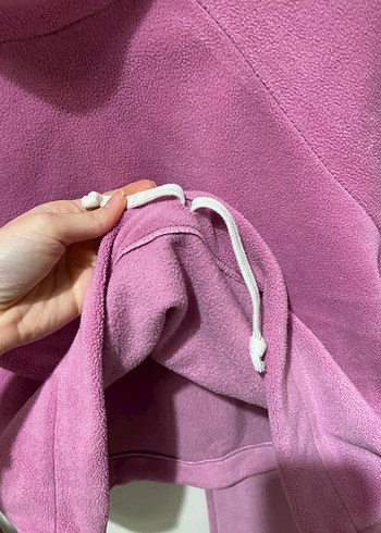 Pembe peluş ikili eşofman takımı - Görsel 3