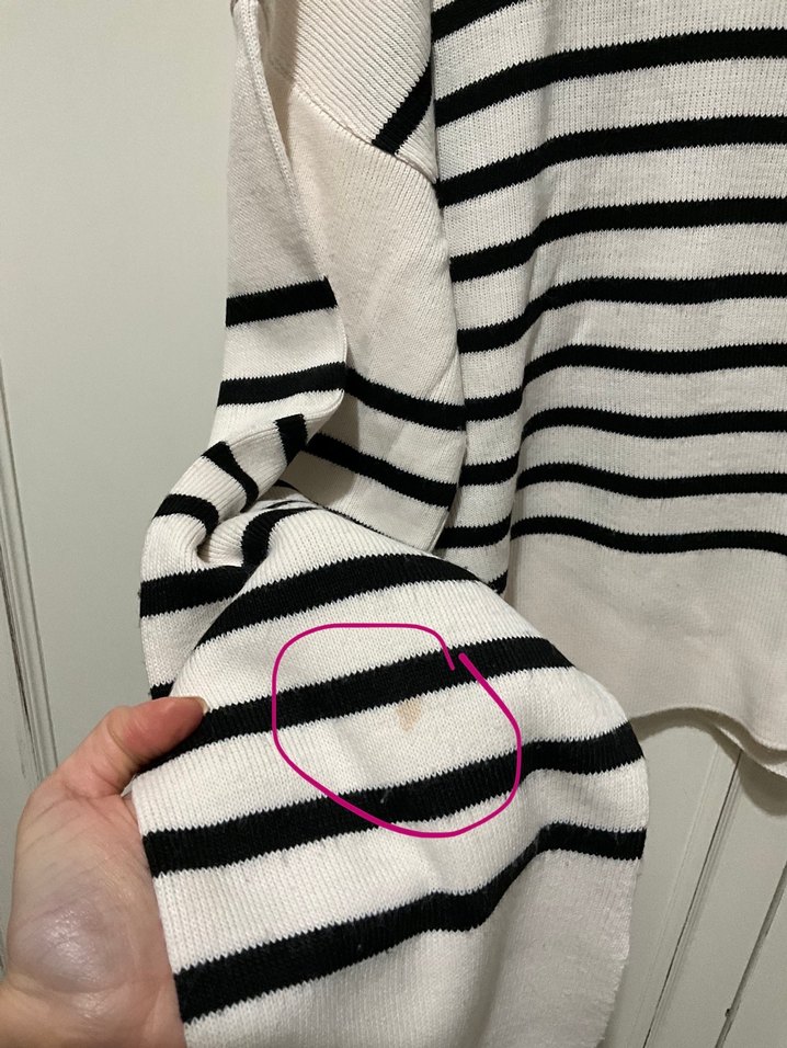 Trendyolmilla Boğazlı Çizgili Kadın Triko Kazak - Görsel 5