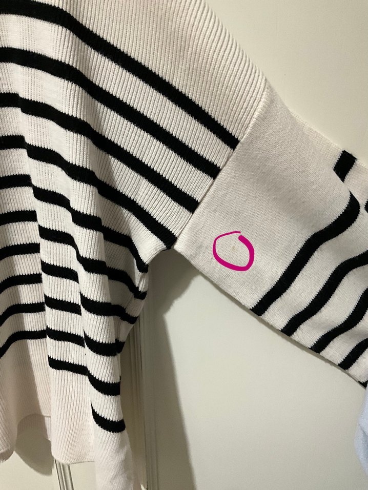 Trendyolmilla Boğazlı Çizgili Kadın Triko Kazak - Görsel 4