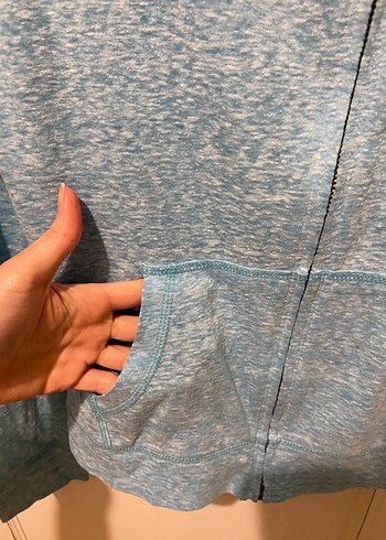 Aeropostale Mavi Sweatshirt Fermuarlı - Görsel 4