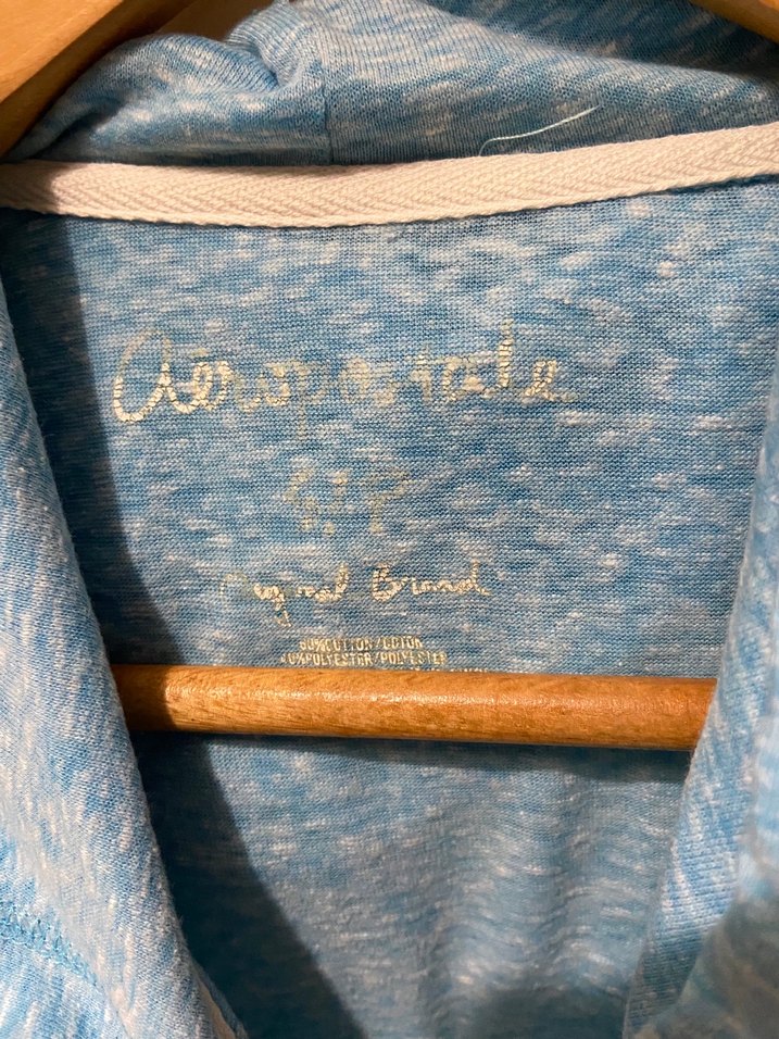 Aeropostale Mavi Sweatshirt Fermuarlı - Görsel 5