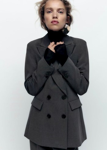 Zara kruvaze blazer - Görsel 2