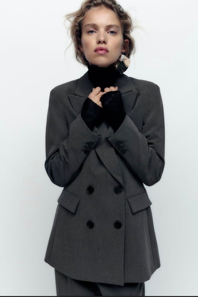 Zara kruvaze blazer - Görsel 2