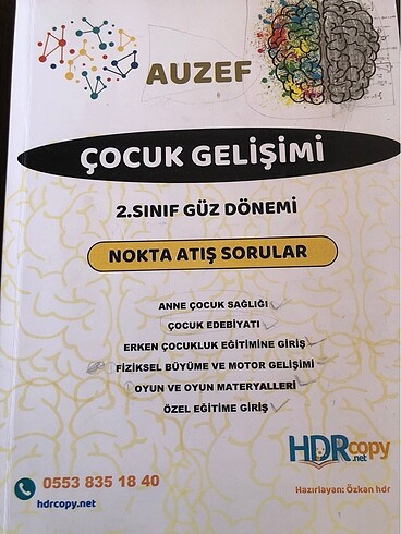 Auzef çocuk gelişim
