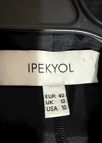 Düğmeli Siyah Kadın Blazer Ceket ve pantolon - Görsel 4