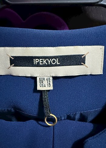 Mavi Kadın Kemerli Midi Blazer - Görsel 2