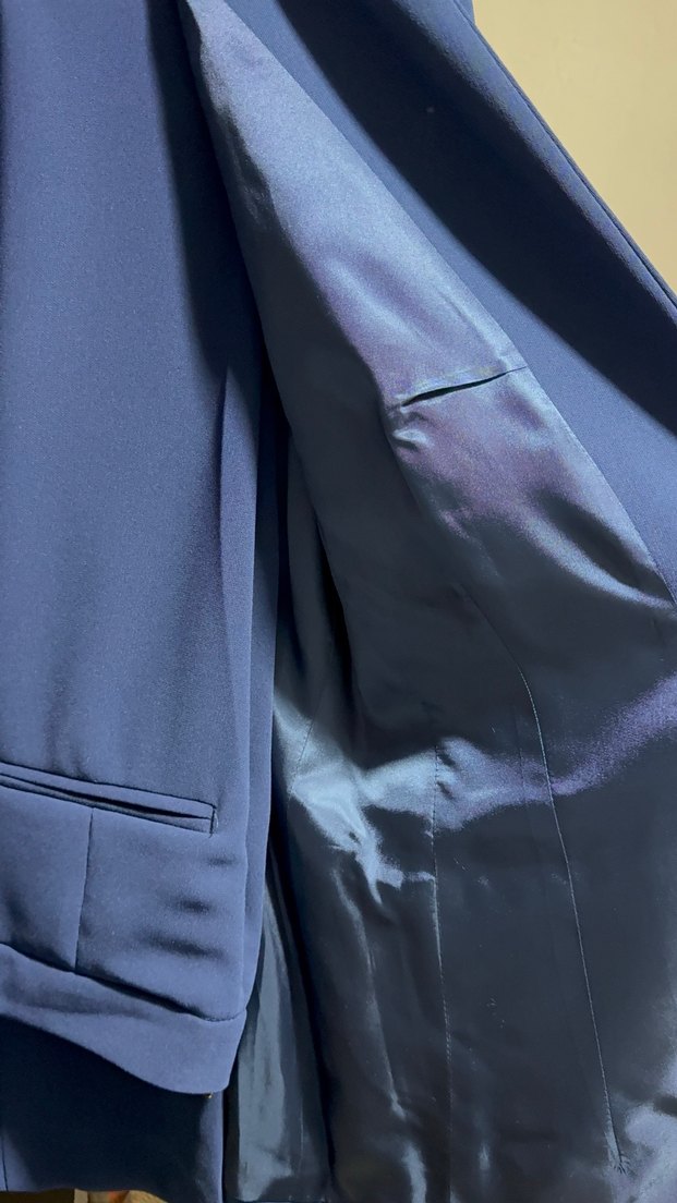 Mavi Kadın Kemerli Midi Blazer - Görsel 4